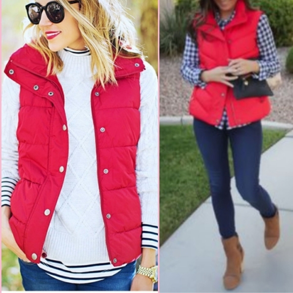 STYLE & CO Gleaming Buttons/Hardware Quilted Puffer Jacket Vest EUC - Picture 3 of 10